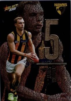 2022 Select AFL Footy Stars - Numbers - Midnight #NM111 James Worpel Front